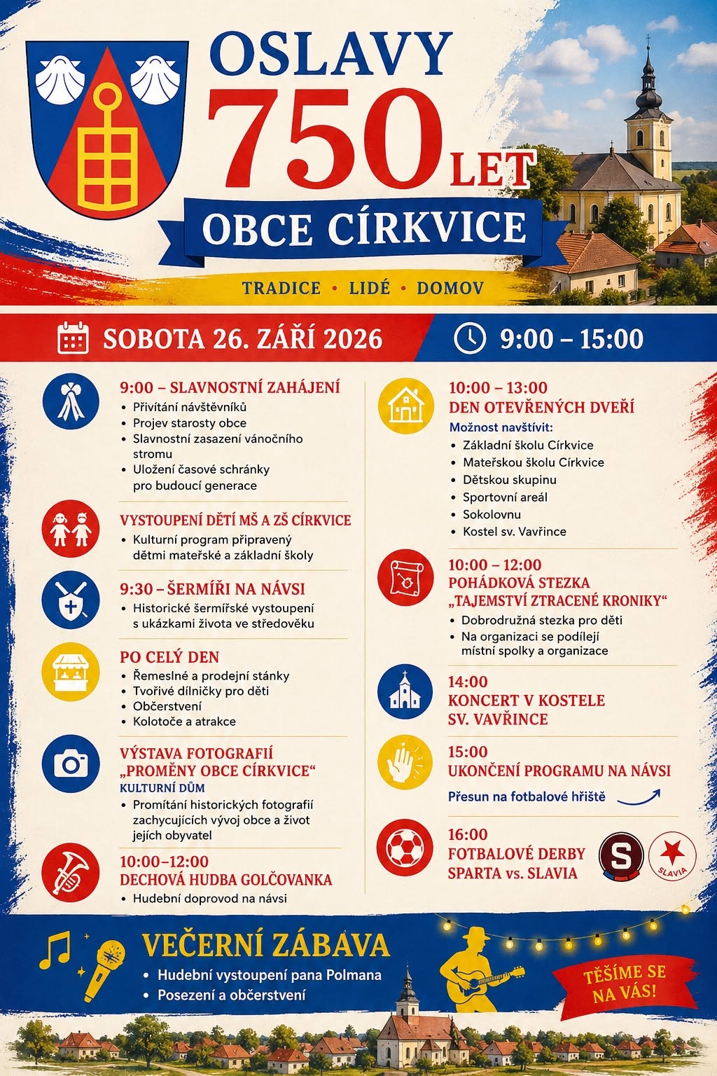 Církvice slaví 750 let 🇨🇿
